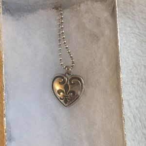 Sterling silver Fleur-de-lis necklace